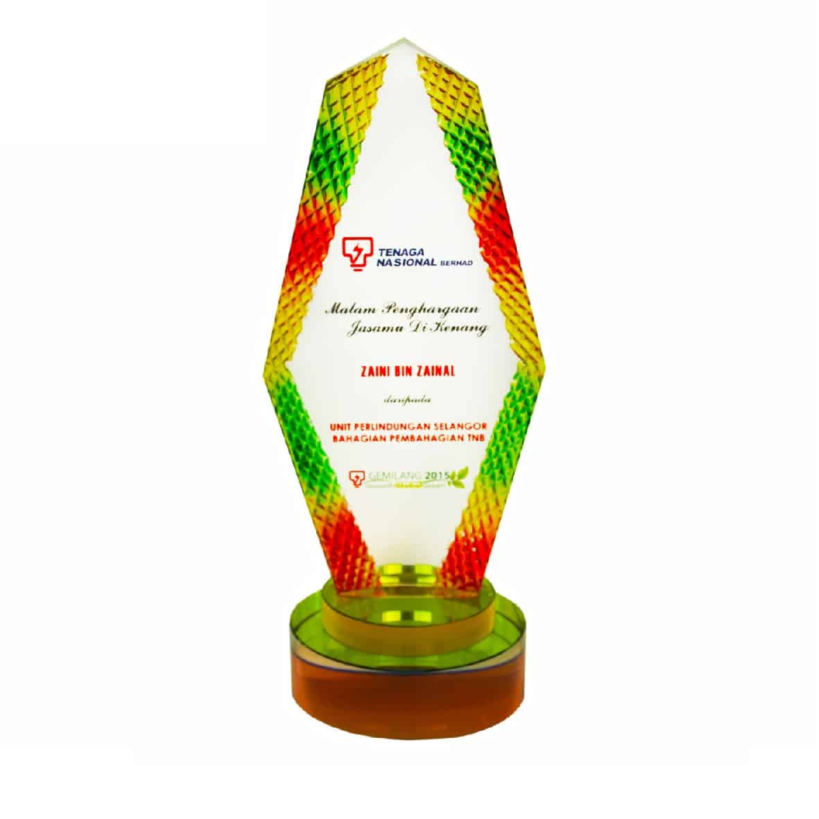 Crystal Plaque at Clazz Trophy Malaysia | #1 Rated Trophy Supplier in Malaysia