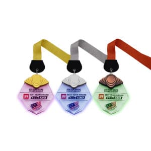 Hexagonal LED Medals