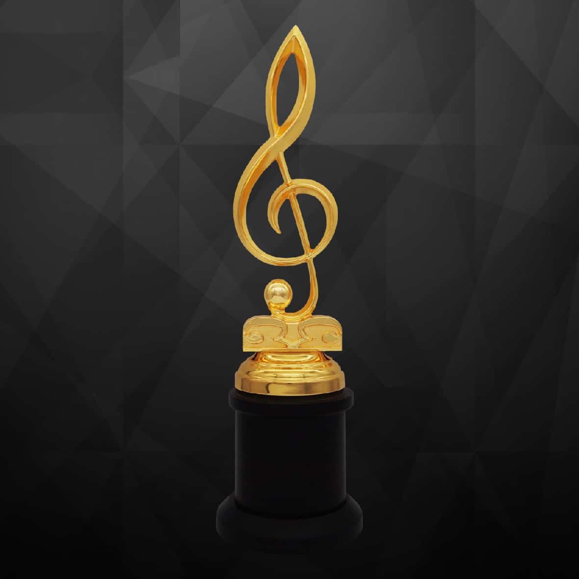 Buy Treble Clef Golden Trophy at Clazz Trophy Malaysia Supplier