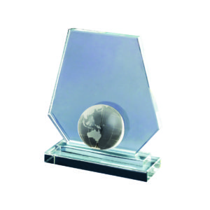 Crystal Globe Plaques CTIDG018 – Exclusive Crystal Globe Award | Clazz Trophy Supplier Malaysia