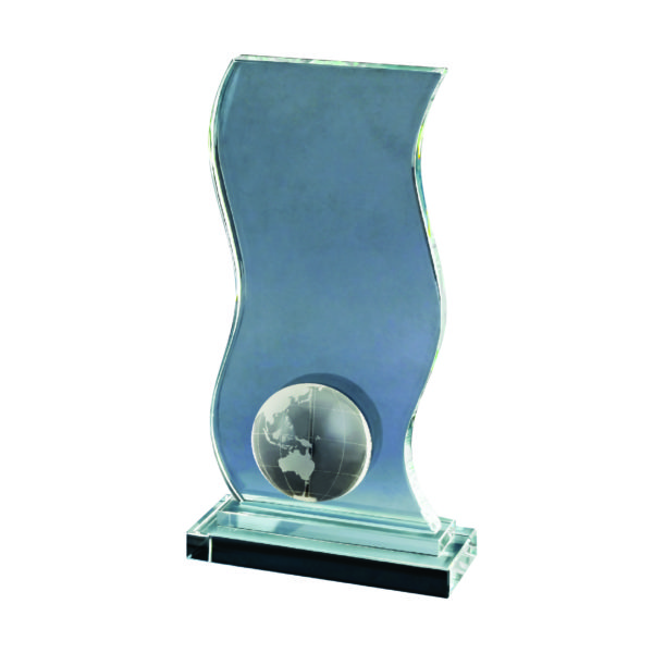 Crystal Globe Plaques CTIDG022 – Exclusive Crystal Globe Award | Trophy Supplier at Clazz Trophy Malaysia