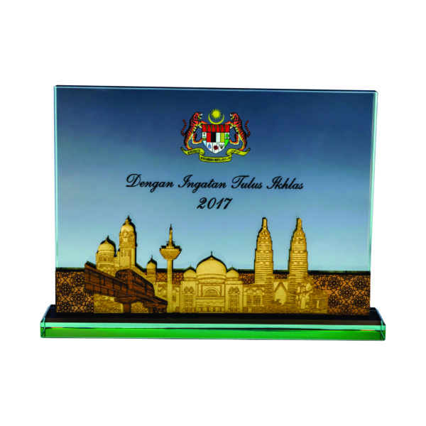 Beautiful Crystal Plaques CTICP285 – Exclusive Crystal Award | Trophy Supplier at Clazz Trophy Malaysia