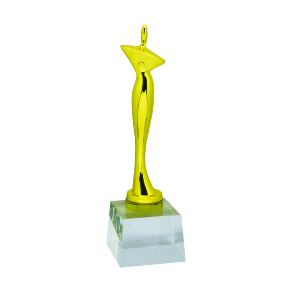 Beauty Pageant Sculpture Trophies CTIMT626 – Golden Beauty Pageant Sculpture | Clazz Trophy Supplier Malaysia