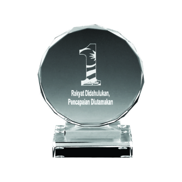 Beautiful Crystal Plaques CTOCC008 – Clear Crystal Award | Trophy Supplier at Clazz Trophy Malaysia