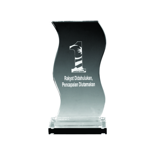 Beautiful Crystal Plaques CTOCC009 – Clear Crystal Award | Trophy Supplier at Clazz Trophy Malaysia