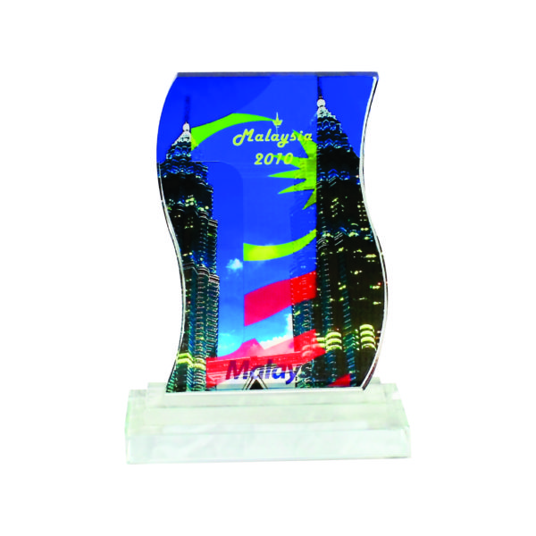 Fusion Color Crystal Awards CTOCC007 – Colored Crystal Award | Trophy Supplier at Clazz Trophy Malaysia