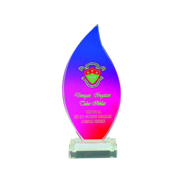 Fusion Color Crystal Awards CTOCC010 – Colored Crystal Award | Trophy Supplier at Clazz Trophy Malaysia