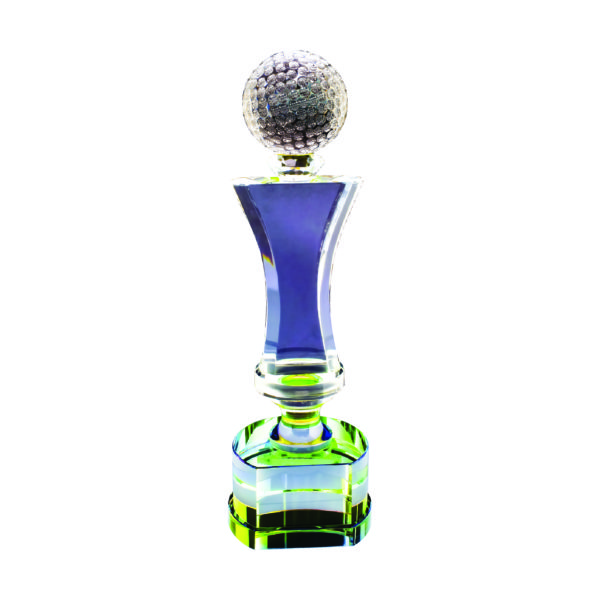 Golf Competition Crystal Trophies CTICT043– Exclusive Crystal Golf Trophy | Trophy Supplier at Clazz Trophy Malaysia