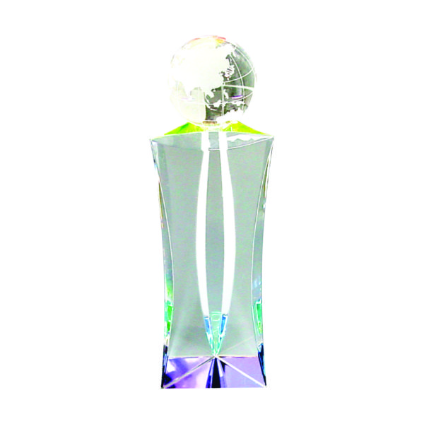 Crystal Globe Trophies CTICT014 – Exclusive Crystal Globe Trophy | Trophy Supplier at Clazz Trophy Malaysia
