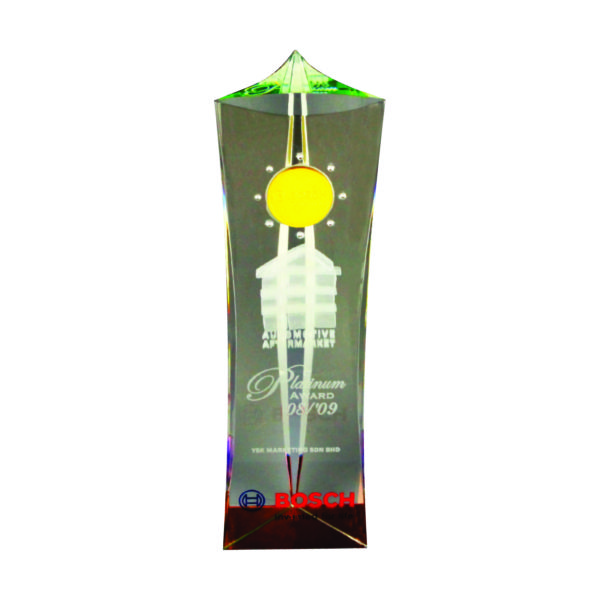Beautiful Crystal Trophies CTICT014 – Exclusive Crystal Trophy | Trophy Supplier at Clazz Trophy Malaysia