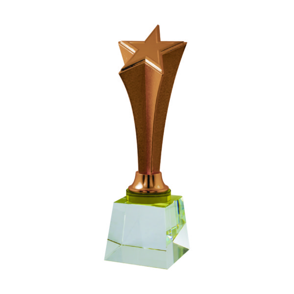 Star Sculpture Trophies CTIMT097B – Bronze Star Sculpture | Trophy Supplier at Clazz Trophy Malaysia