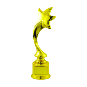 Star Sculpture Trophies CTIMT104G – Golden Star Sculpture | Trophy Supplier at Clazz Trophy Malaysia
