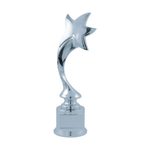 Star Sculpture Trophies CTIMT104S – Silver Star Sculpture | Trophy Supplier at Clazz Trophy Malaysia