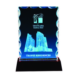 Beautiful Crystal Plaques CTICP095– Exclusive Crystal Award | Trophy Supplier at Clazz Trophy Malaysia