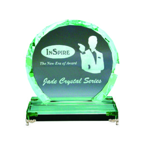 Elegant Jade Crystal Plaques CTIJP006 – Exclusive Crystal Jade Award | Clazz Trophy Supplier Malaysia