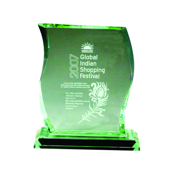 Elegant Jade Crystal Plaques CTIJP009 – Exclusive Crystal Jade Award | Clazz Trophy Supplier Malaysia