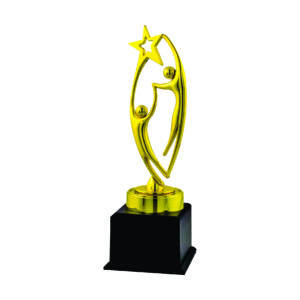 Star Sculpture Trophies CTIMT109G – Golden Star Sculpture | Trophy Supplier at Clazz Trophy Malaysia