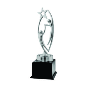 Star Sculpture Trophies CTIMT109S – Silver Star Sculpture | Trophy Supplier at Clazz Trophy Malaysia