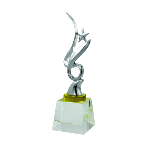 Star Sculpture Trophies CTIMT111S – Silver Star Sculpture | Clazz Trophy Supplier Malaysia