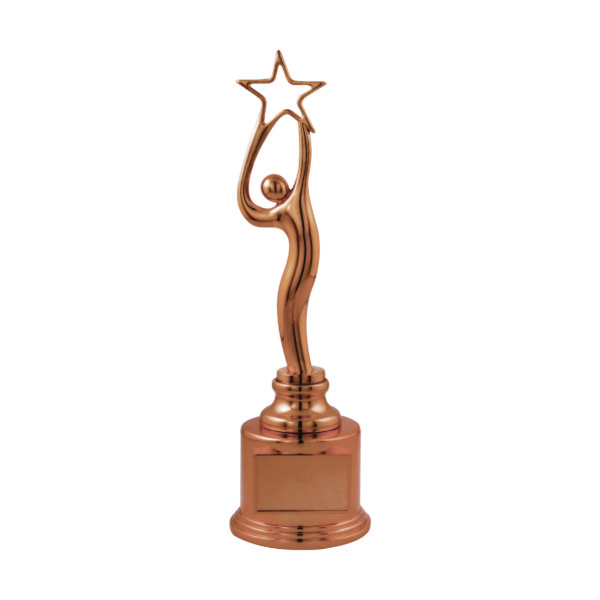 Star Sculpture Trophies CTIMT112B – Bronze Star Sculpture | Trophy Supplier at Clazz Trophy Malaysia