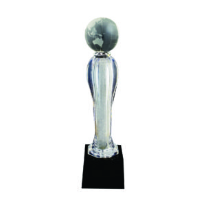 Crystal Globe Trophies CTIPT004S – Exclusive Crystal Globe Trophy | Trophy Supplier at Clazz Trophy Malaysia