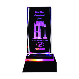 Beautiful LED Trophies CT5510 – Exclusive LED Crystal Award | Trophy Supplier at Clazz Trophy Malaysia