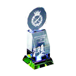 Beautiful Crystal Trophies CTICC003 – Medal Crystal Trophy | Trophy Supplier at Clazz Trophy Malaysia