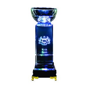 Beautiful LED Trophies CTICC138 – Exclusive LED Crystal Trophy | Trophy Supplier at Clazz Trophy Malaysia