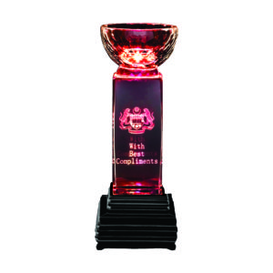 Beautiful LED Trophies CTICC139 – Exclusive LED Crystal Trophy | Trophy Supplier at Clazz Trophy Malaysia
