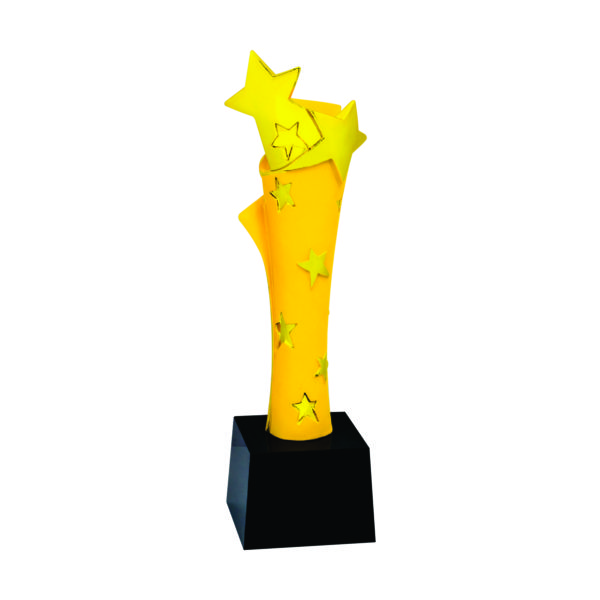 Star Sculpture Trophies CTIFF302 – Golden Star Sculpture | Trophy Supplier at Clazz Trophy Malaysia