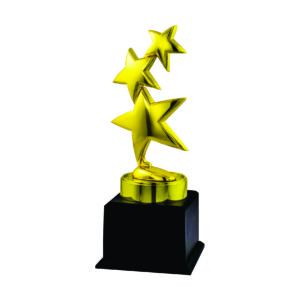 Star Sculpture Trophies CTIMT086G – Golden Star Trophy | Trophy Supplier at Clazz Trophy Malaysia