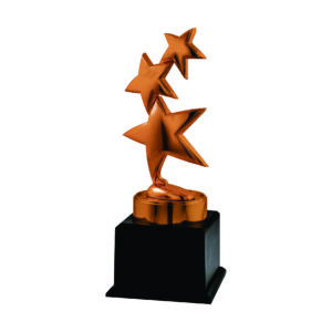 Star Sculpture Trophies CTIMT086B – Bronze Star Trophy | Trophy Supplier at Clazz Trophy Malaysia