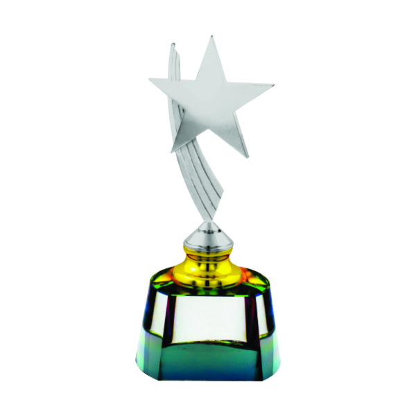 Star Crystal Trophies CTIMT084S – Silver Star Crystal Trophy | Trophy Supplier at Clazz Trophy Malaysia