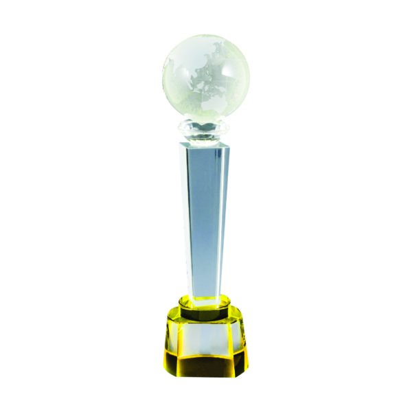 Crystal Globe Trophies CTICT744 – Exclusive Crystal Globe Trophy | Trophy Supplier at Clazz Trophy Malaysia