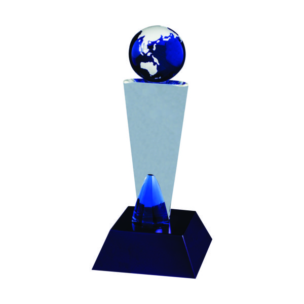 Crystal Globe Trophies CTIMC022 – Exclusive Crystal Globe Trophy | Trophy Supplier at Clazz Trophy Malaysia