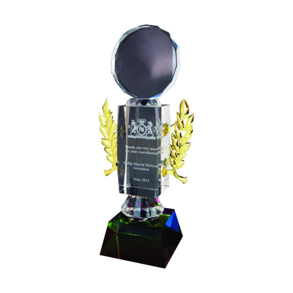 Beautiful Crystal Trophies CTICT805 – Exclusive Crystal Trophy | Trophy Supplier at Clazz Trophy Malaysia