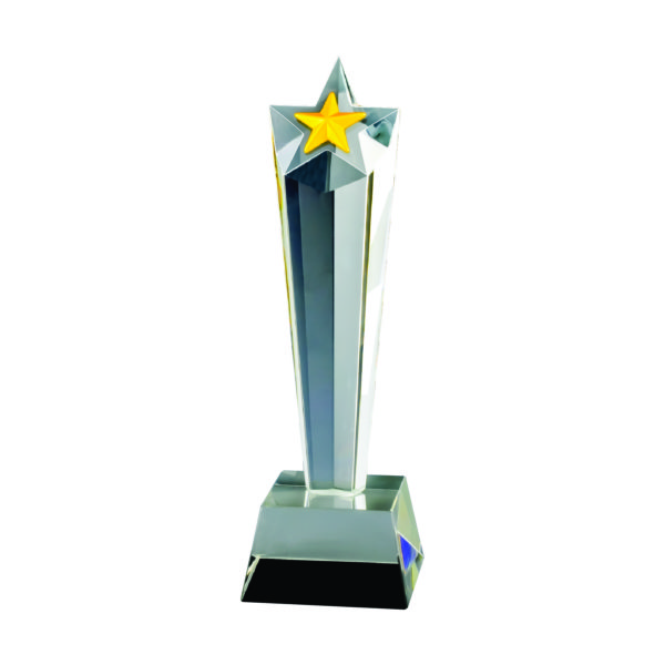 Star Crystal Trophies CTICA335 – Exclusive Crystal Star Trophy | Trophy Supplier at Clazz Trophy Malaysia