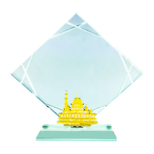Beautiful Crystal Plaques CTICA362 – Exclusive Cultural Award | Trophy Supplier at Clazz Trophy Malaysia