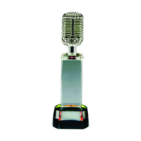 Singing Competition Crystal Trophies CTICC131 – Exclusive Singing Crystal Trophy | Trophy Supplier at Clazz Trophy Malaysia