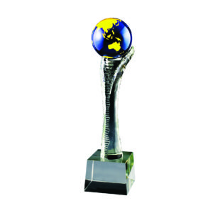 Crystal Globe Trophies CTICT514 – Exclusive Crystal Globe Trophy | Trophy Supplier at Clazz Trophy Malaysia