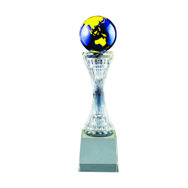 Crystal Globe Trophies CTICT178 – Exclusive Crystal Globe Trophy | Trophy Supplier at Clazz Trophy Malaysia
