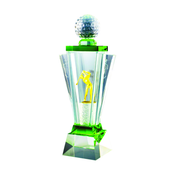 Golf Competition Crystal Trophies CTICT118 – Exclusive Golf Crystal Trophy | Trophy Supplier at Clazz Trophy Malaysia