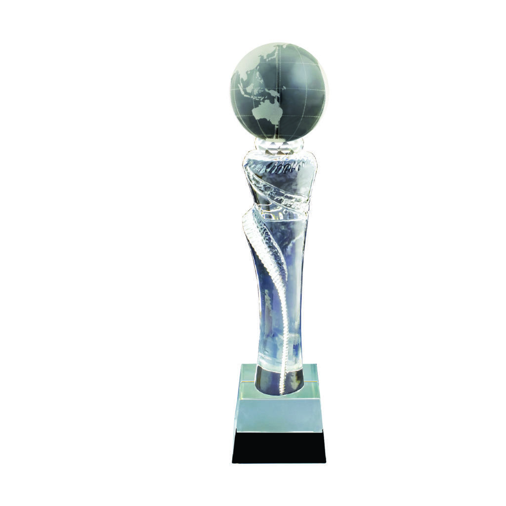 Quality CTICT085 – Exclusive Crystal Globe Trophy at Clazz Trophy ...