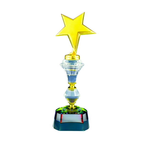 Star Crystal Trophies CTICT202 – Exclusive Crystal Star Trophy | Trophy Supplier at Clazz Trophy Malaysia