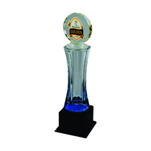 Beautiful Crystal Trophies CTICV010B – Medal Crystal Trophy | Trophy Supplier at Clazz Trophy Malaysia