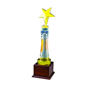 Star Crystal Trophies CTICV040 – Exclusive Crystal Star Trophy | Trophy Supplier at Clazz Trophy Malaysia