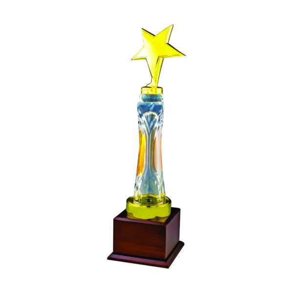 Star Crystal Trophies CTICV040 – Exclusive Crystal Star Trophy | Clazz Trophy Supplier Malaysia