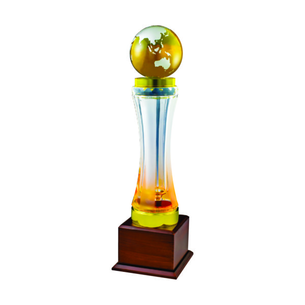 Crystal Globe Trophies CTICV041 – Exclusive Crystal Globe Trophy | Trophy Supplier at Clazz Trophy Malaysia
