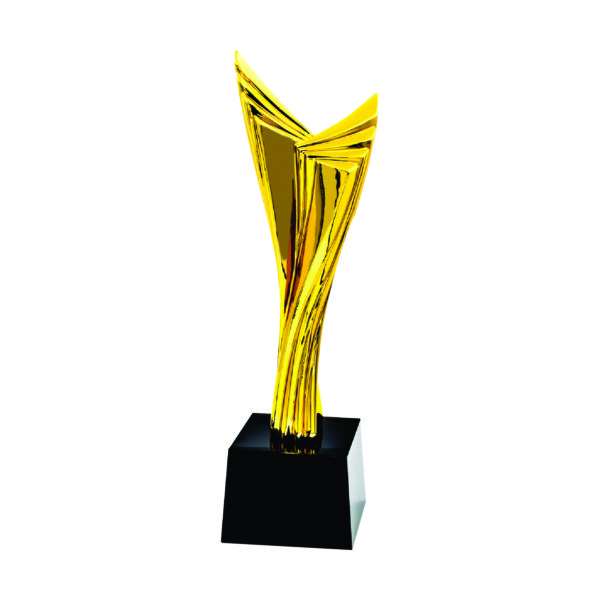 Beautiful Sculpture Trophies CTIFF230 – Golden Wings Sculpture | Clazz Trophy Supplier Malaysia