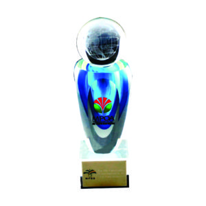 Fusion Color Crystal Awards CTICT001 – Fusion Blue Crystal | Trophy Supplier at Clazz Trophy Malaysia